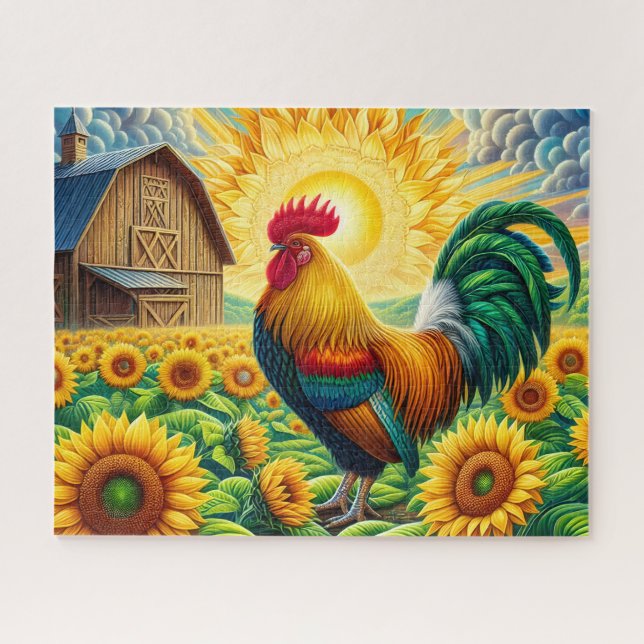 Puzzle Coq de Ferme (Horizontal)