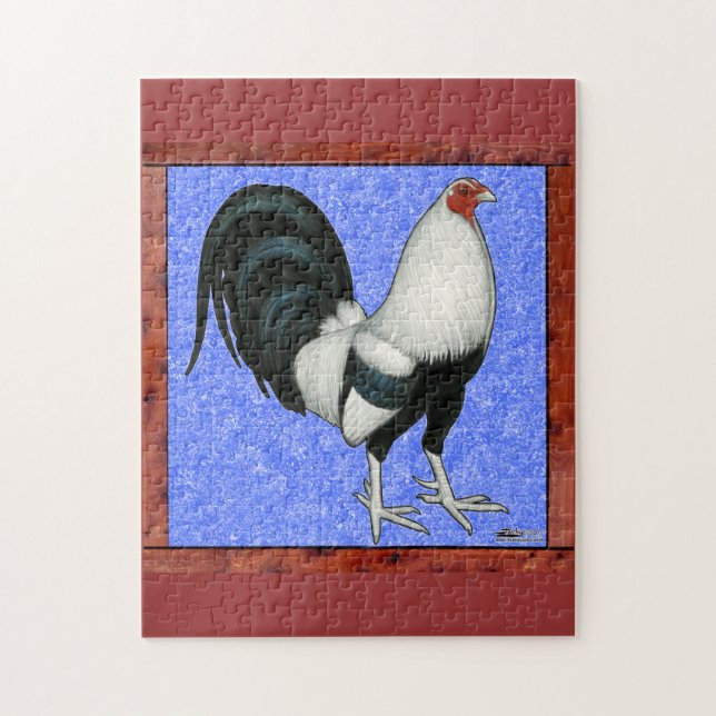 Puzzle Coq domestique encadré (Vertical)