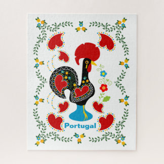 Puzzle Coq traditionnel du Portugal en noir