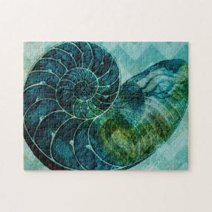 Puzzle Coque spirale Turquoise