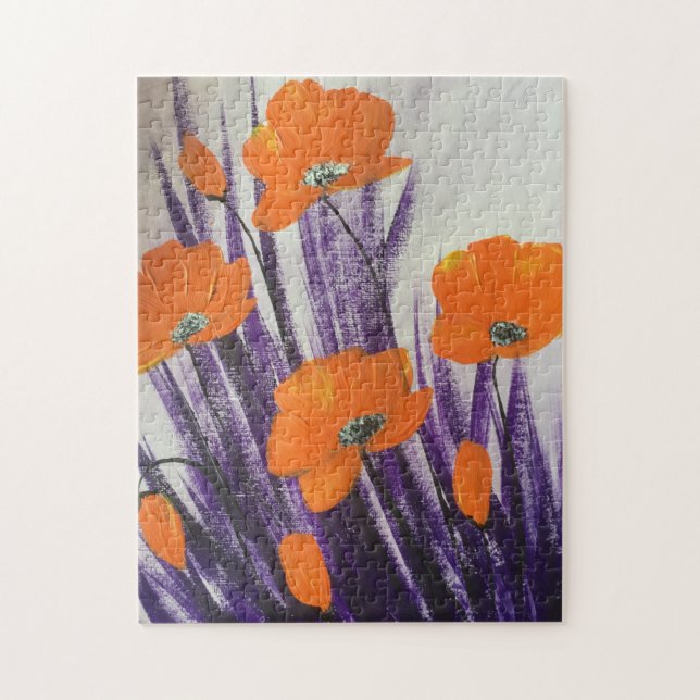 Puzzle Coquelicot orange sauvage (Vertical)