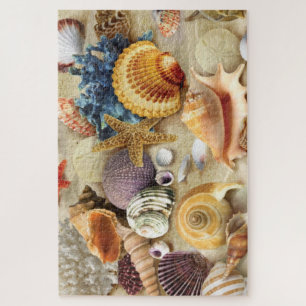 Puzzle Coques de mer sur la plage