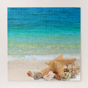 Puzzle Coquillages de plage tropicaux