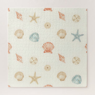 Puzzle Coquillages délicats en motif continu