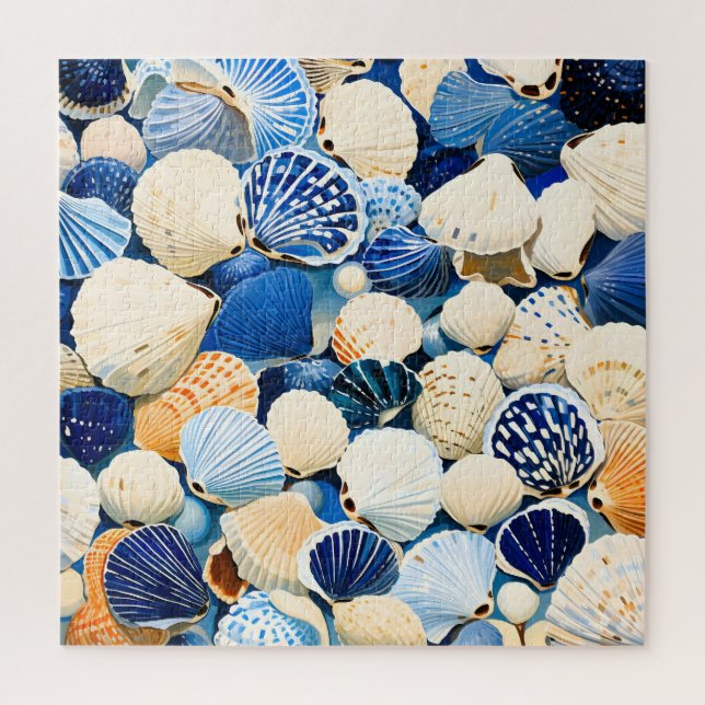 Puzzle Coquillages marins d'été (Vertical)