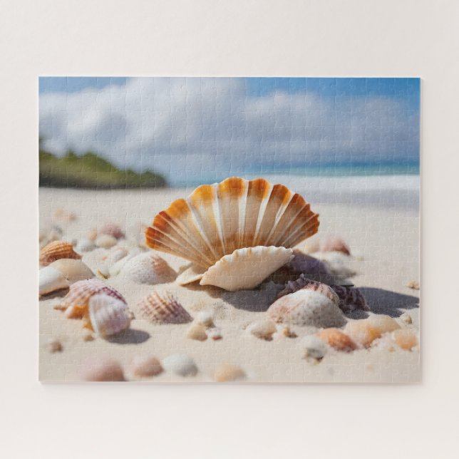 Puzzle Coquillages sur la plage (Horizontal)