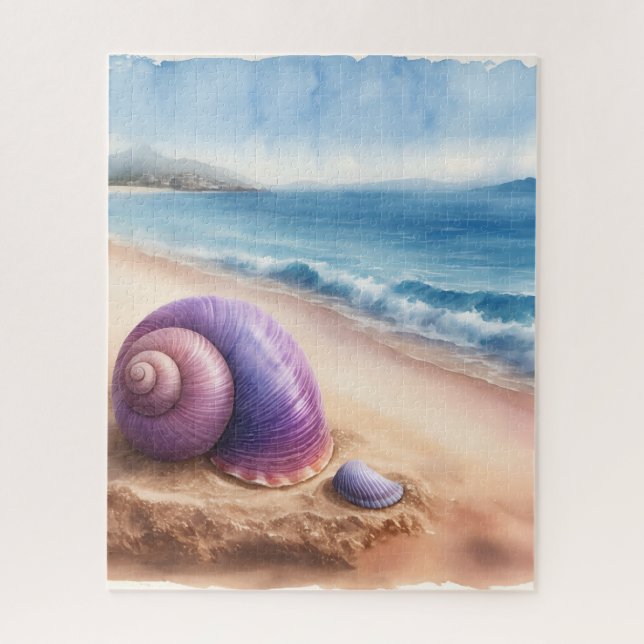 Puzzle Coquille aquarelle (Vertical)