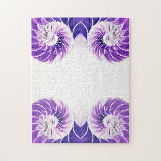 Puzzle coquille nautilus coquille Fibonacci tourbillon (Vertical)