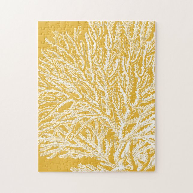 Puzzle Corail jaune et blanc (Vertical)
