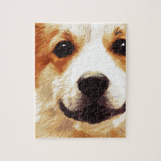Puzzle corgi soufflé moderne de Gallois