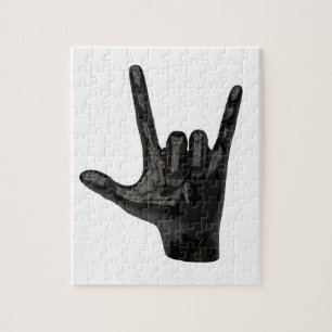 Puzzle cornes diable main