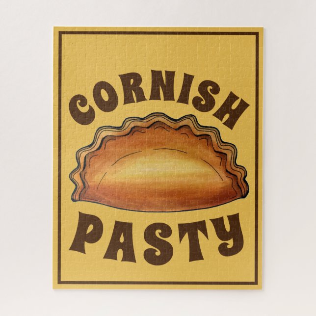 Puzzle Cornish Pasty UK British Meat Pie Savoureuse (Vertical)