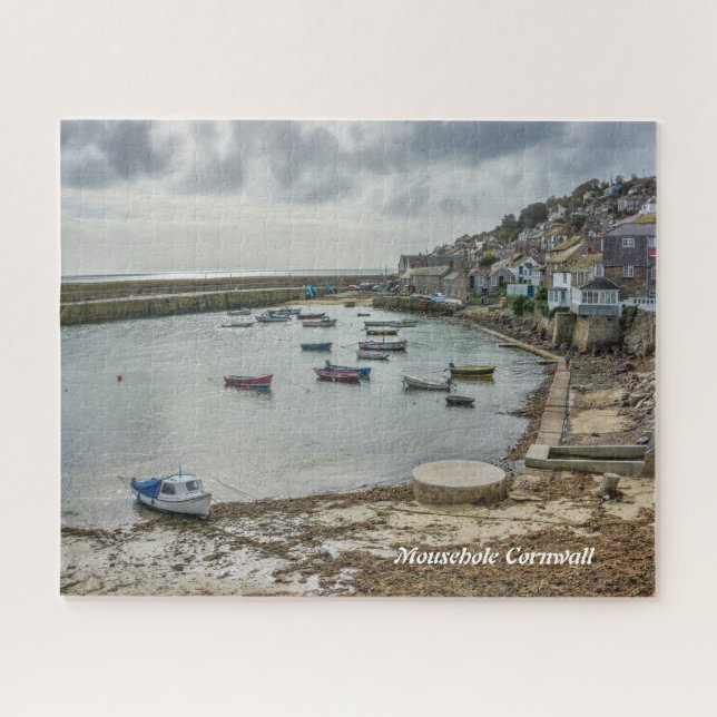 Puzzle Cornwall Pittoresque Picture Mousehole UK (Horizontal)