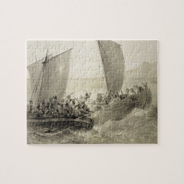 Puzzle Cosaques d'Azov embarquant un corsaire turc (Horizontal)