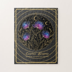 Puzzle Cosmic Blooms – Mandala floral céleste fleurs