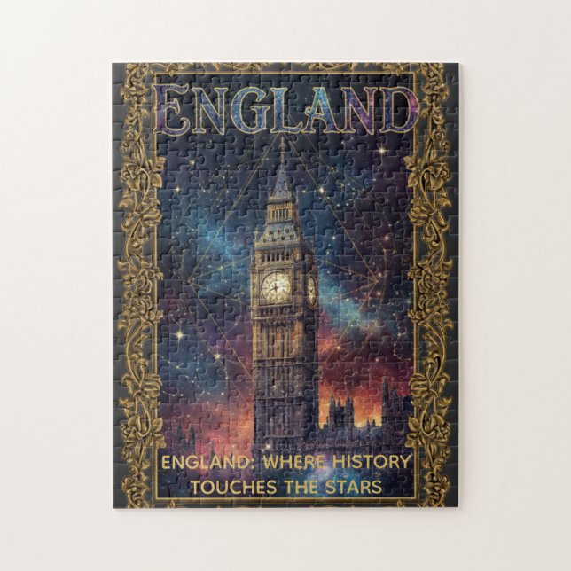 Puzzle Cosmic England Big Ben Celestial Art (Vertical)