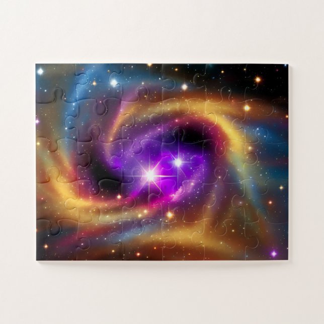Puzzle Cosmic Rainbow Tourbillonnant Array of Stars (Horizontal)