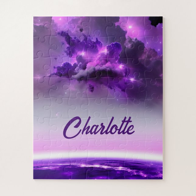 Puzzle Cosmic violet teintes dans Fantastique Fun Univers (Vertical)