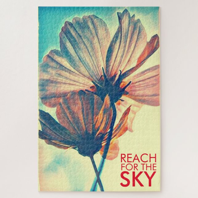 Puzzle Cosmos Flower Reach for the Sky Cote (Vertical)