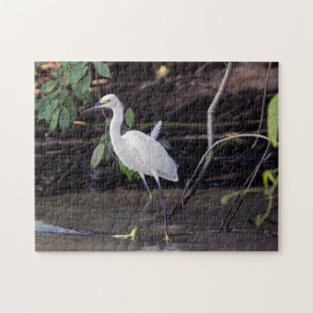 Puzzle Costa Rica, Tortuguero - Egretta thula (Horizontal)