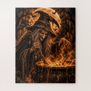 Puzzle Costume de sorcière méchante pour soirée Halloween