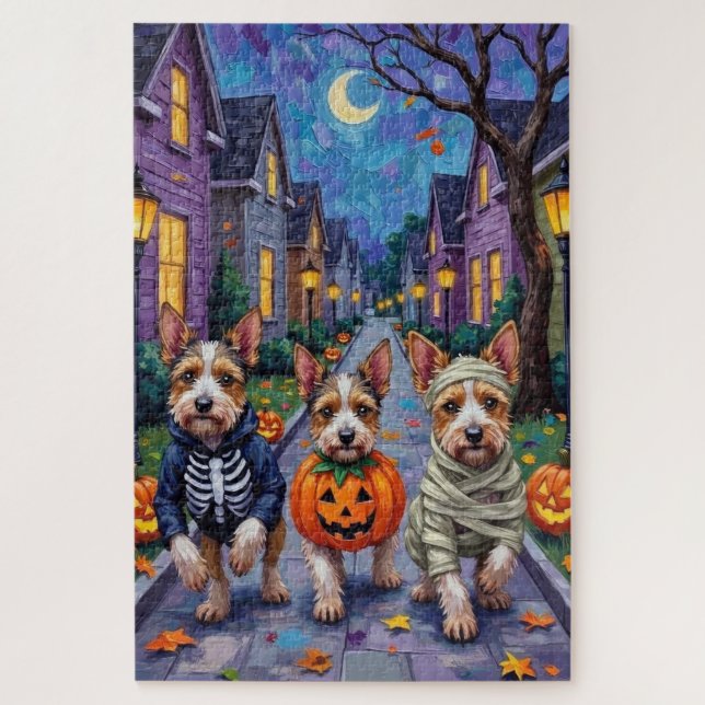 Puzzle Costume d'Halloween pour Biewer Terrier allant che (Vertical)