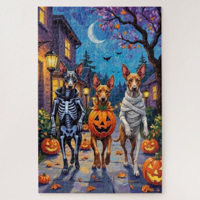 Puzzle Costume d'Halloween pour Thai Ridgeback allant che (Vertical)