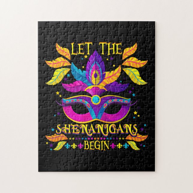 Puzzle Costume Mardi Gras Laissez Les Shenanigans Commenc (Vertical)