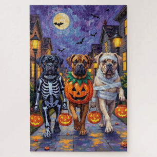 Puzzle Costumes de Halloween pour Bullmastiff allant cher