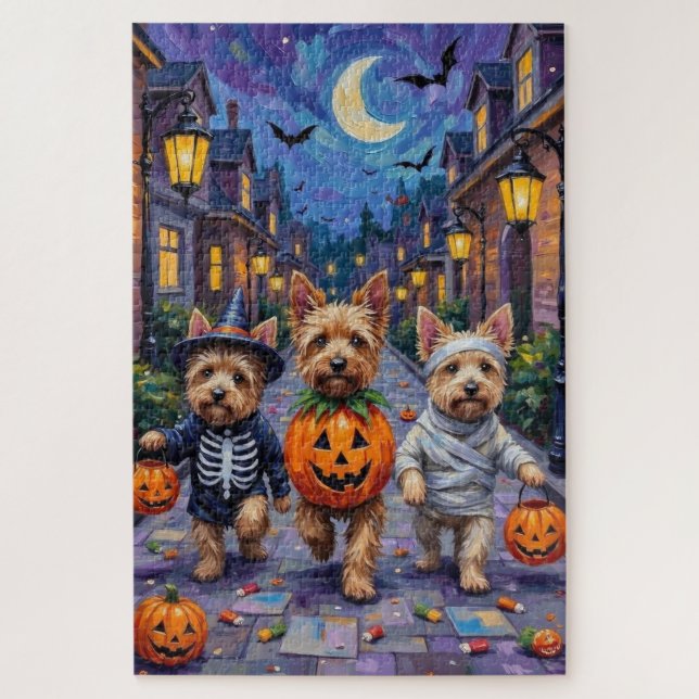 Puzzle Costumes d'Halloween de Cairn Terrier (Vertical)