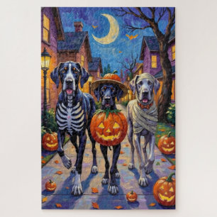 Puzzle Costumes d'Halloween pour Great Dane en tournée de