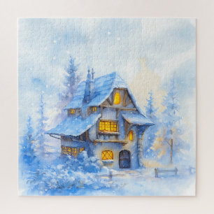 Puzzle Cosy Traditionnel Lodge Forest Vacances d'entrepri
