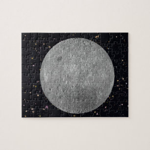 Puzzle Côté sombre ou lointain de la lune Ciel étoilé