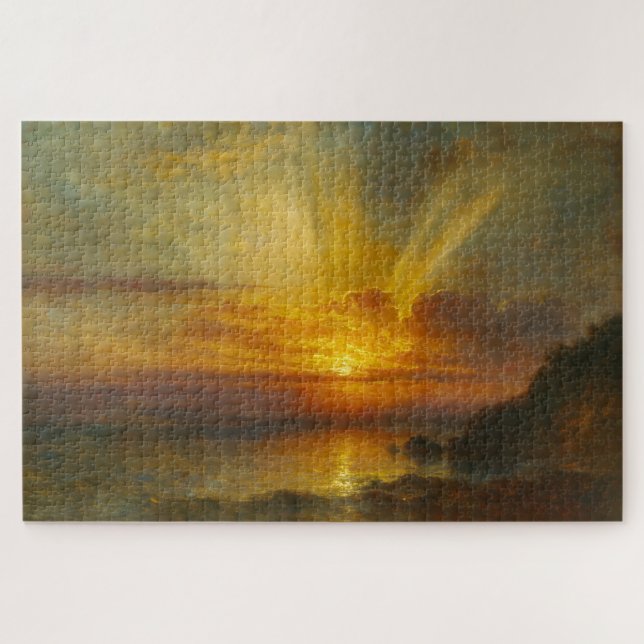 Puzzle côtier de Brixham Sunrise dans le style de  (Horizontal)