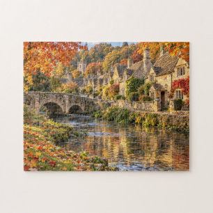 Puzzle Cotswolds Village Riverside et Pont de Pierre en A