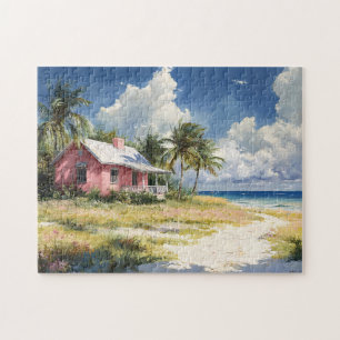 Puzzle Cottage de plage tropical