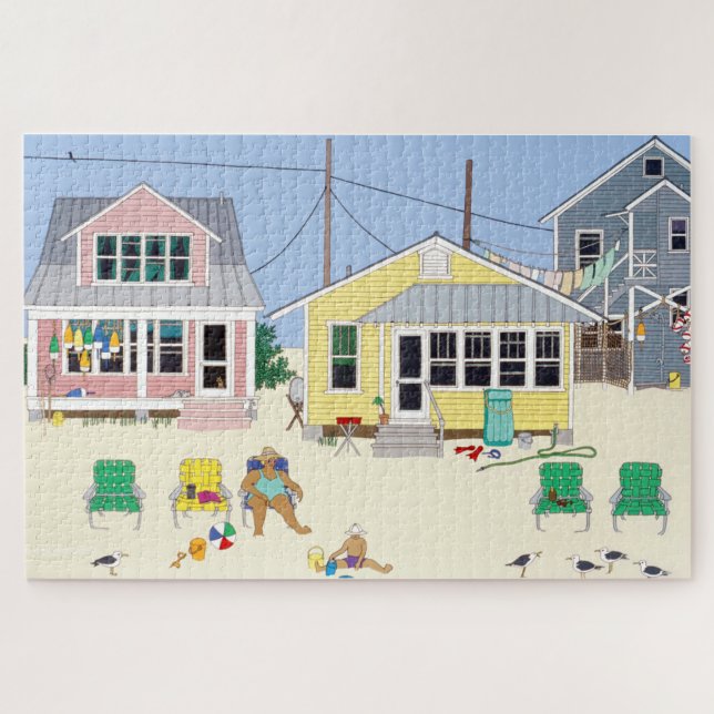 Puzzle Cottages de Plage (Horizontal)