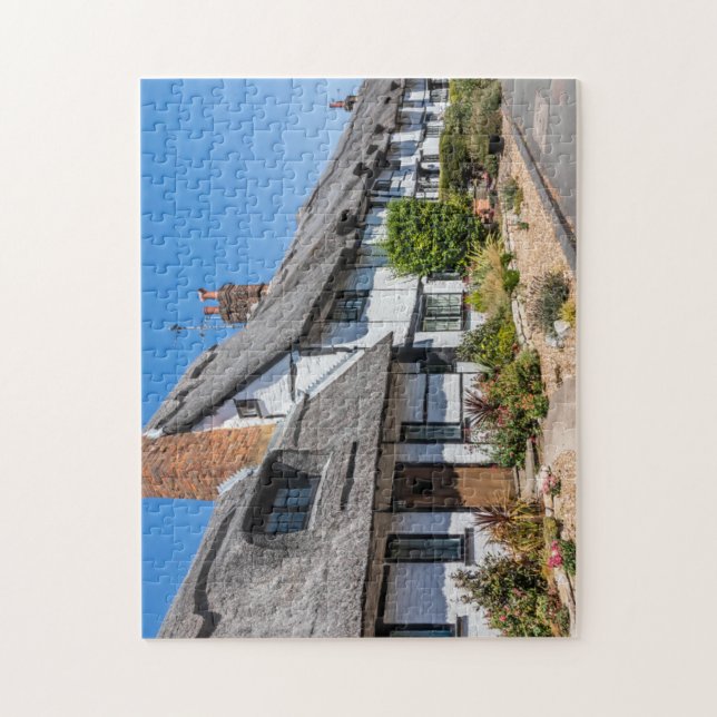 Puzzle Cottages traditionnels anglais en chaume (Vertical)