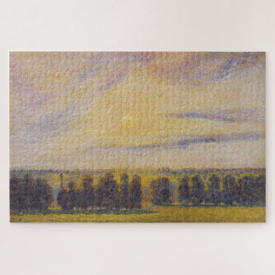 Puzzle Coucher de soleil à Éragny par Camille Pissarro