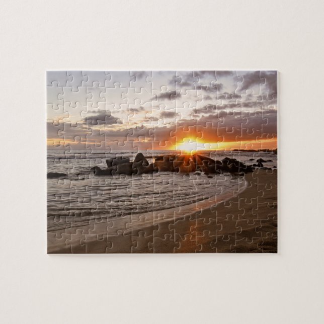 Puzzle Coucher de soleil à Kauaii - Hawaii - 8x10 - 110 p (Horizontal)