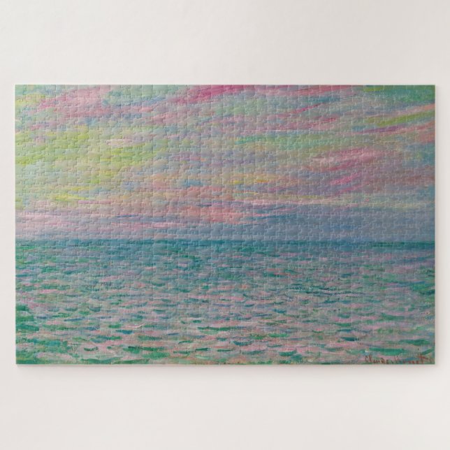 Puzzle Coucher de soleil à Pourville, mer ouverte 1882 –  (Horizontal)
