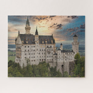Puzzle Coucher de soleil au château de Neuschwanstein, Al