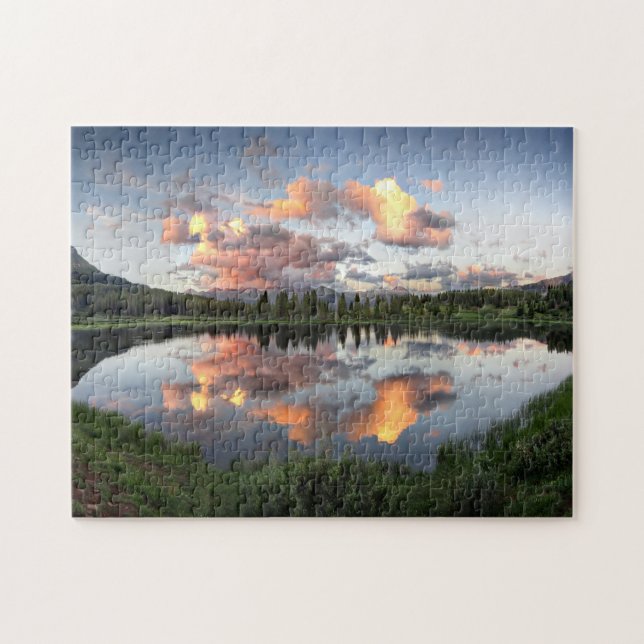 Puzzle Coucher de soleil au lac Little Molas - sentier du (Horizontal)