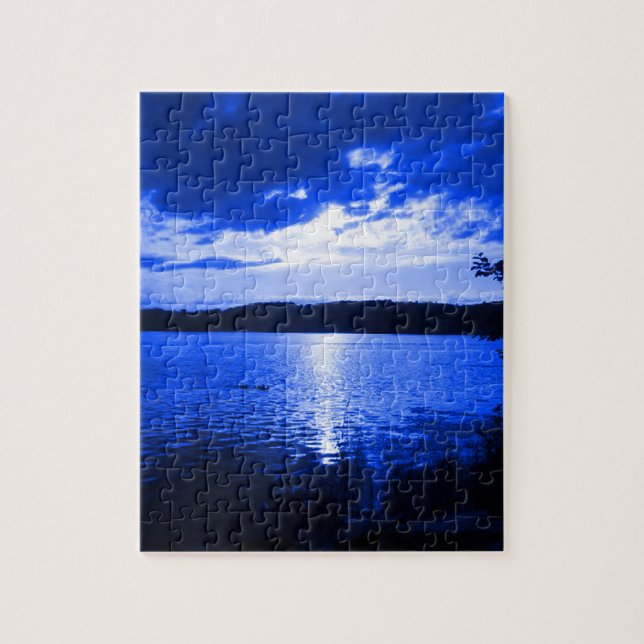 Puzzle Coucher de soleil bleu (Vertical)