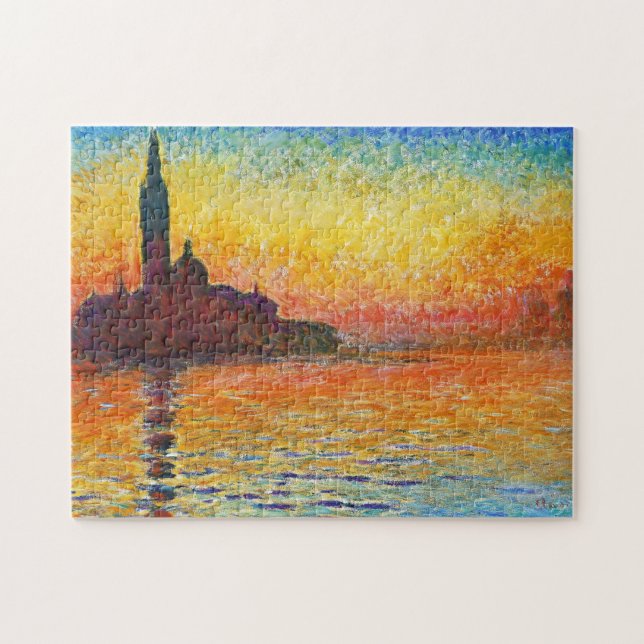 Puzzle Coucher De Soleil Claude Monet À Venise Art Impres (Horizontal)