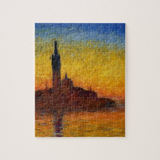 Puzzle Coucher de soleil de Monet Venise Impressionnisme  (Vertical)