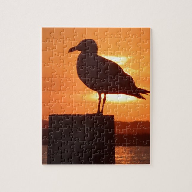 Puzzle Coucher de soleil de Seagull (Vertical)