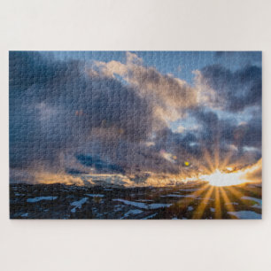 Puzzle Coucher de soleil des monts Beartooth