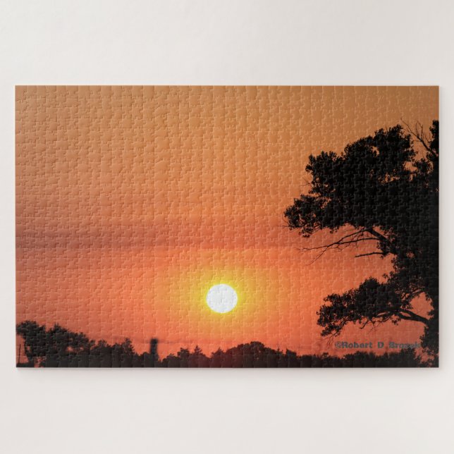 Puzzle Coucher de soleil doré du Kansas (Horizontal)