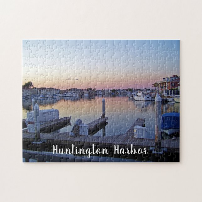 Puzzle Coucher de soleil du port de Huntington (Horizontal)
